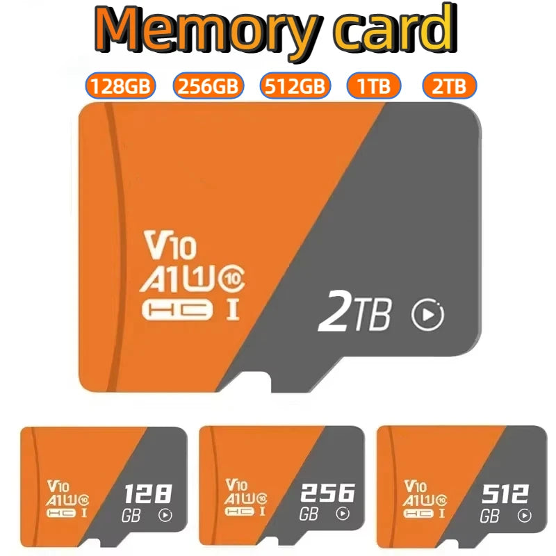 2TB TF SD Card Memory Card High Speed TF/SD 128GB 256GB 512GB 1TB Mini Memory Card Class 10 For Camera/Phone/Computer 2026 Pi-Mart
