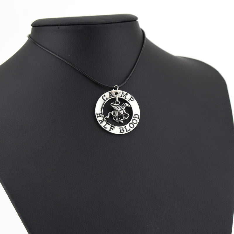 Fashion Movie Jewelry Charm Flying Horse Pendant Necklace Men Women Fans Gifts Sweater Accessory Gifts Pi-Mart