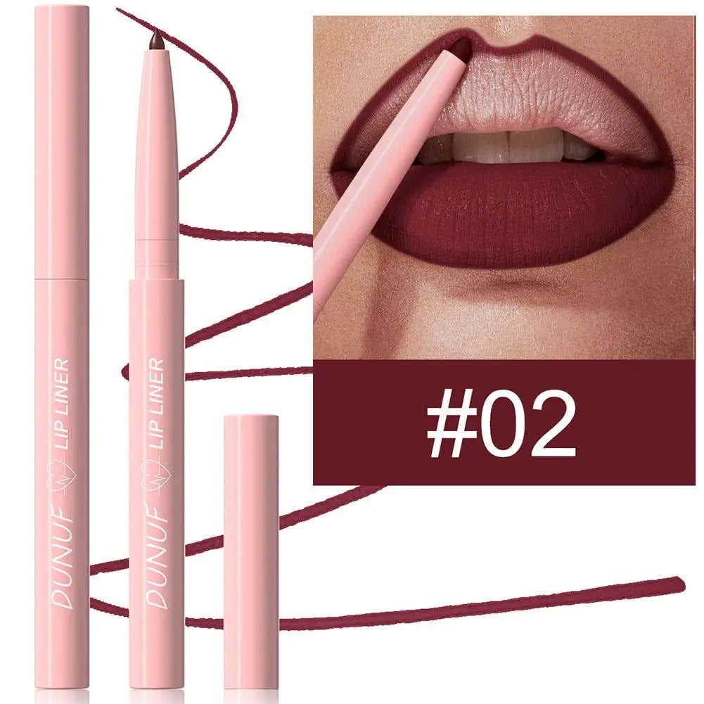 6Pcs Velvet Matte Lip Liner Pencil Set High Pigment Smooth Silky Texture Easy to Color & Define Lip Contours Daily Lip Makeup Pi-Mart