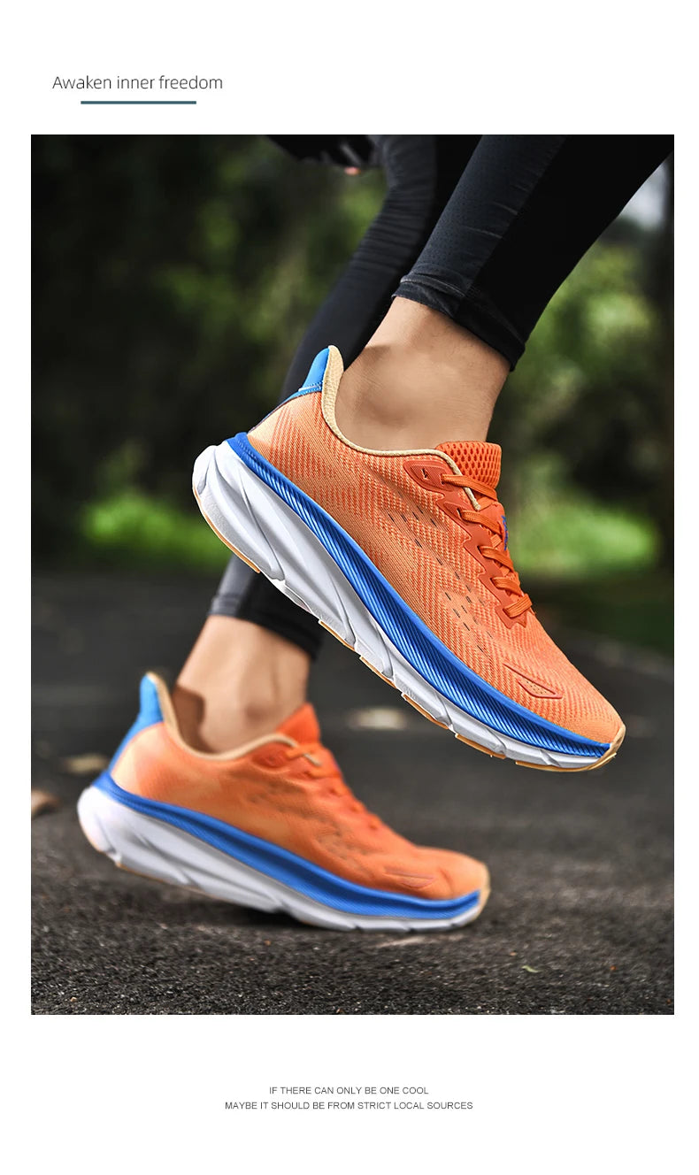 New Running Casual Sports Shoes Outdoor Comfortable Spring Summer Non-slip Sneakers Unisex for Men Women Soft Trainer Men Trail Pi-Mart
