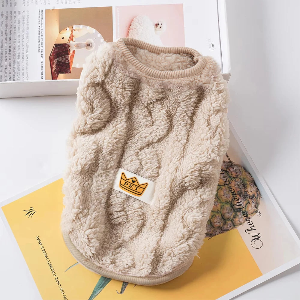 Soft Cozy Cat Clothes Autumn Winter Warm Fleece Sweatshirt for Small Dogs Puppy Kitten Jacket Coat Pet Sphynx Costume Sweater Pi-Mart