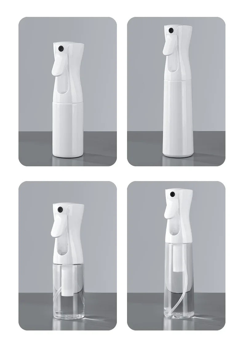 500/300/200ml Hair Spray Bottle Refillable Bottles Continuous Mist Watering Can Automatic Salon Barber Water Sprayer Hair Tools Tri Light Beauty
