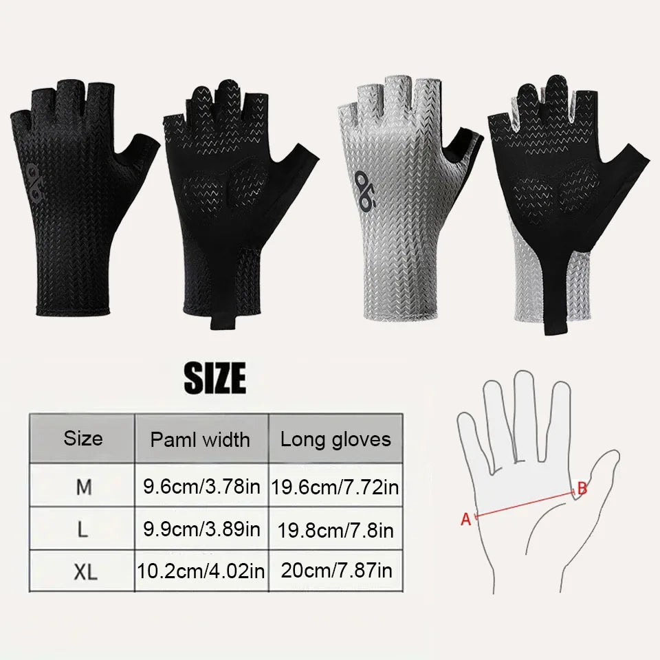 GTUBIKE Summer Breathable Half Finger Cycling Gloves Ultralight Road Bike Gloves Anti-Slip Silicone Pad Cooling Sport Gear Pi-Mart