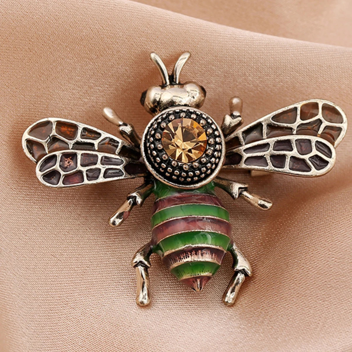 1PC Women's Fashion Trend Personalized Imitation Pearl Bee Brooch Pin Jewelry Suitable for Outdoor Dating, Party, Festival Gifts Pi-Mart
