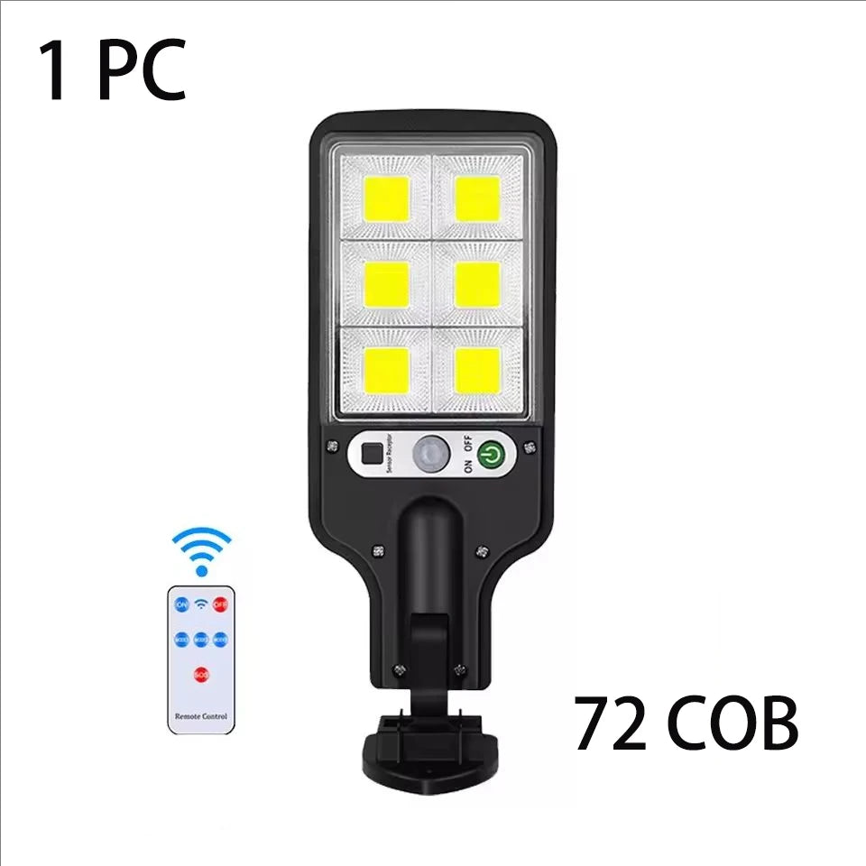 Outdoor Solar Wall Led Light with Human Body Motion Sensor 3 Modes Garden Terrace Garage Courtyard Waterproof Street Lighting Pi-Mart