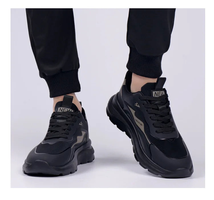Men's Shoes 2026 New Trendy Soft Soled Casual Shoes for Spring and Summer, Breathable and Comfortable Running Sports Shoes Pi-Mart