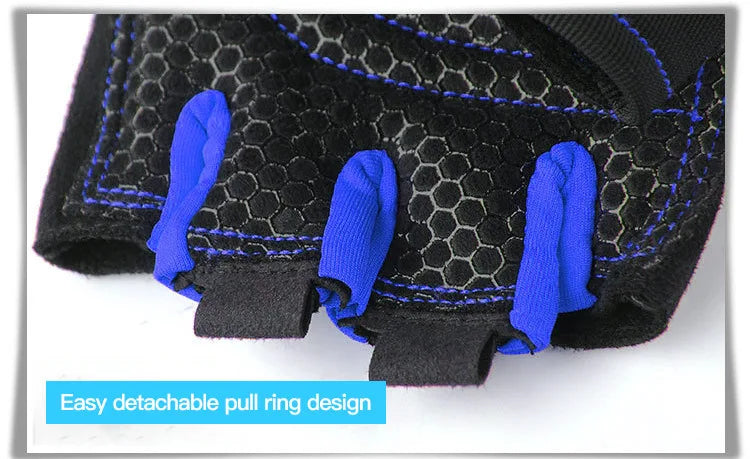 Gym Gloves for Men Women Fitness Weight Lifting Wristband Gloves Body Building Training Sports Exercise Cycling Glove Shockproof Pi-Mart