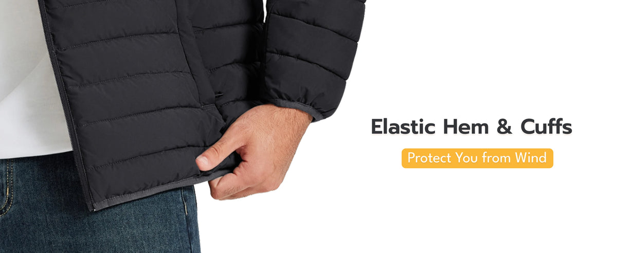 TACVASEN Men's Puffer Jacket Winter Warm Hooded Sherpa Lined Water Resistant Windproof Insulated Jacket Warm Winter Puffy Coat Pi-Mart