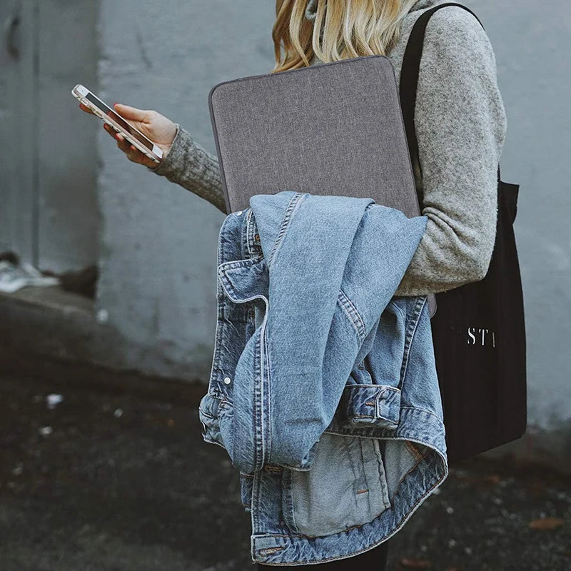 Portable Laptop Sleeve Bag Case Soft Cover 11 12 13 14 15 15.6 Inch for Macbook Huawei Xiaomi HP Dell Lenovo Laptop Handbag Pi-Mart