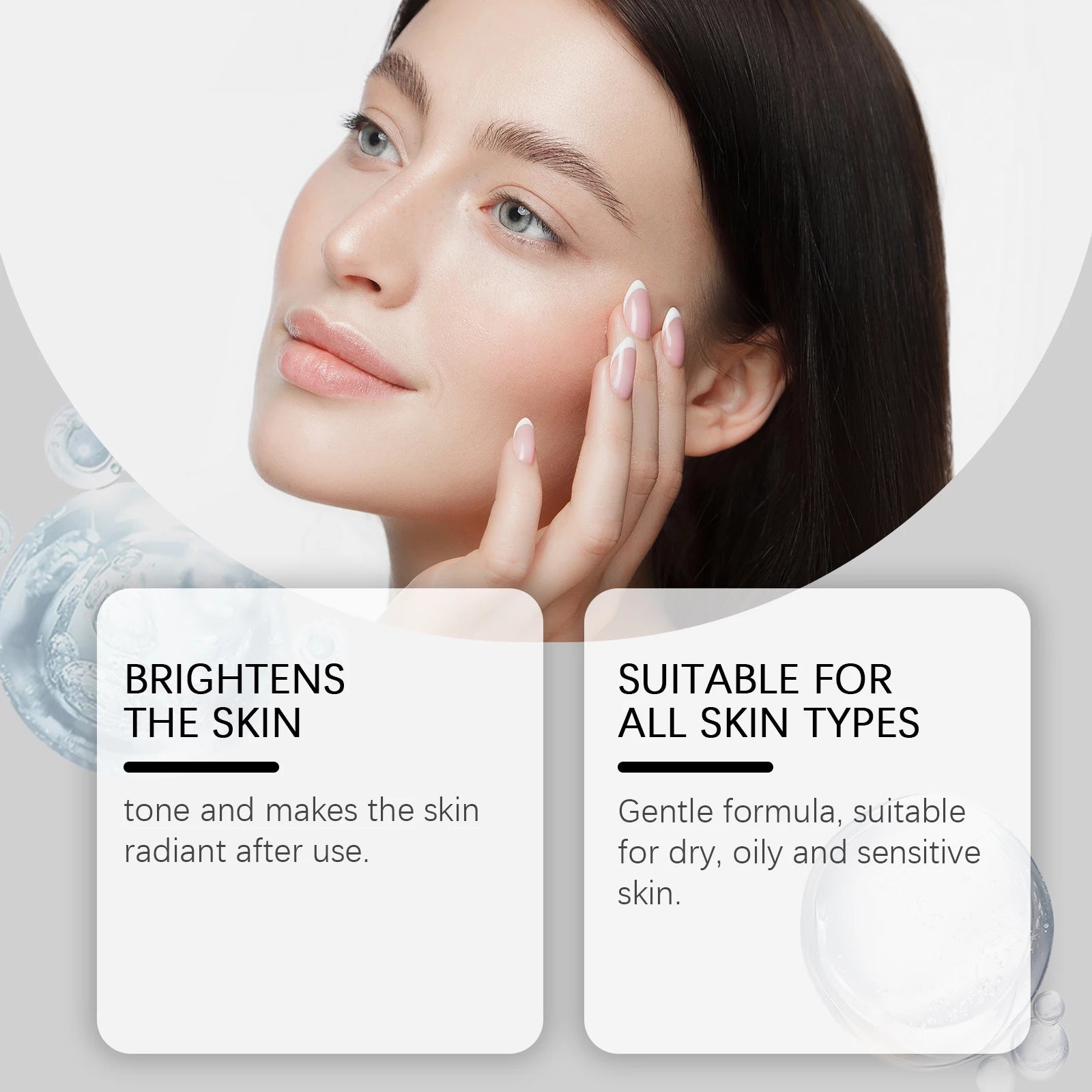 Rice Serum for Face Hydrating Brighten Skin Repair Smooth Facial Essence Gentle Exfoliation Remove Blackheads Collagen Ampoules Pi-Mart