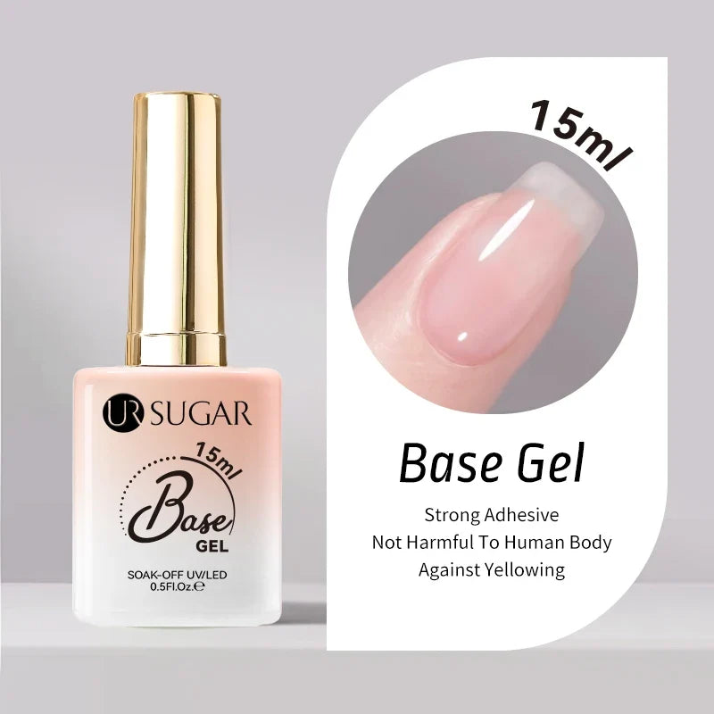 UR SUGAR 15ml Jelly Milky White Translucent Color Gel Polish Semi Permanent UV Gel Nail Art Soak Off Gel Varnish Latest Fashion Tri Light Beauty