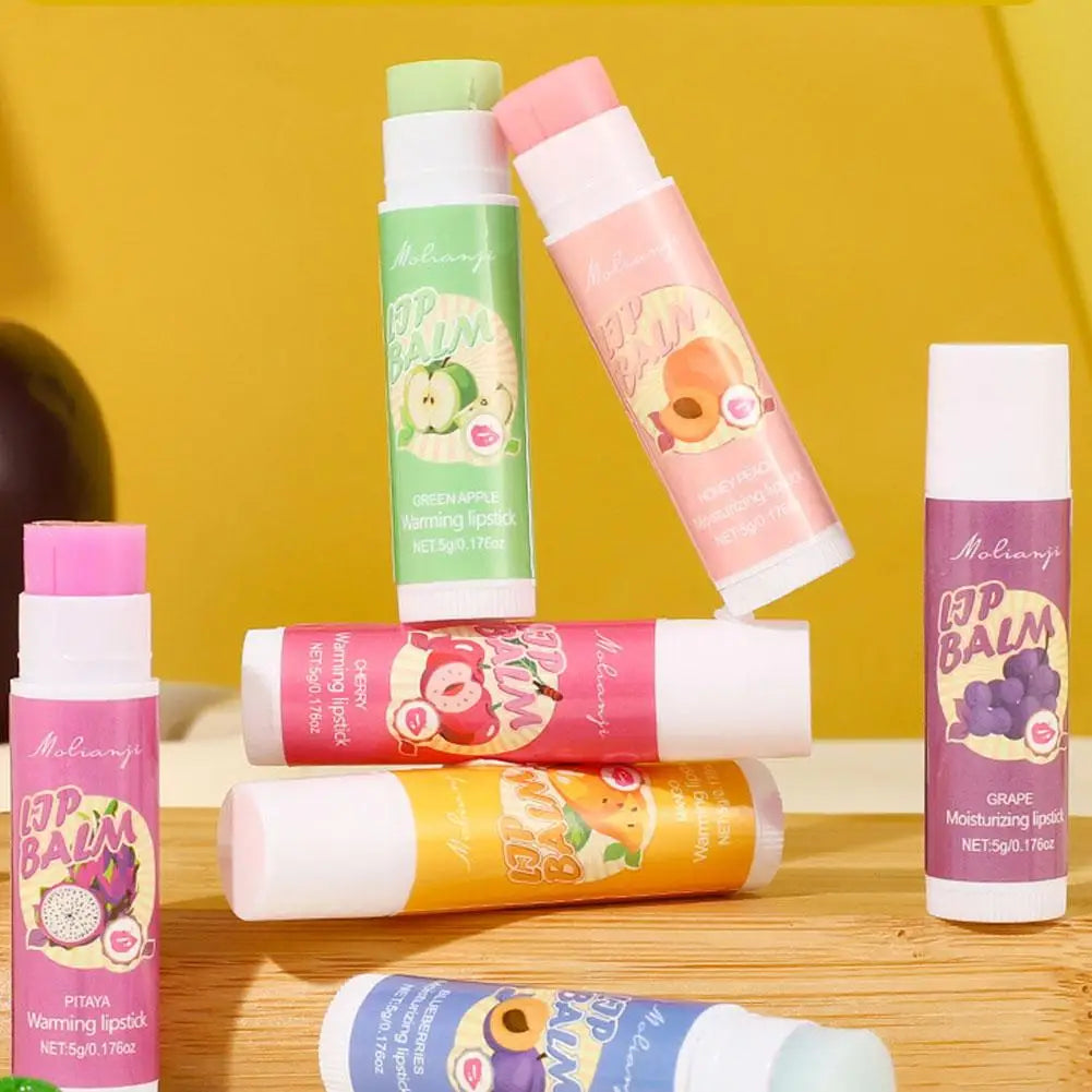 12pcs Moisturizing Lipstick Set, Hydrating Lip Care Suitable For All Skin Types, Fruit Lipstick Lip Balm Set Pi-Mart
