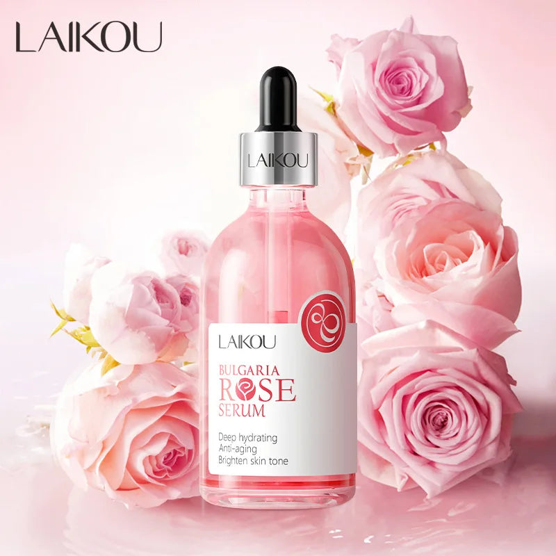 100ml LAIKOU Sakura Facial Serum Vitamin C Essence Moisturizing Firming Brightening Face Serum Beauty Facial Skin Care Products Tri Light Beauty