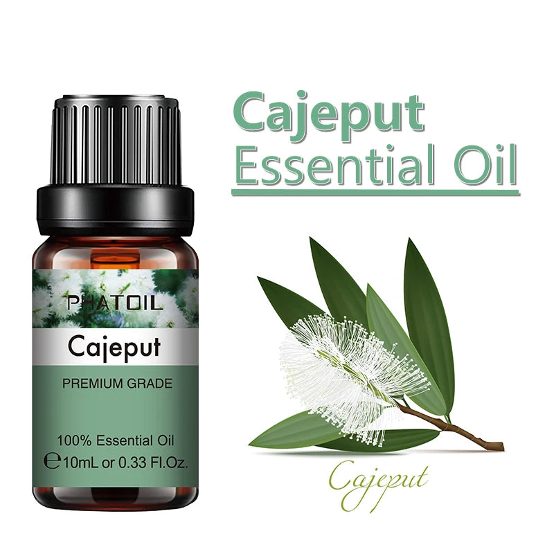 PHATOIL 10ml Ginger Essential Oil for Perfume Candles Making Spa Massage Humidifier Rose Jasmine Pine Needles Tangerine Thyme Pi-Mart