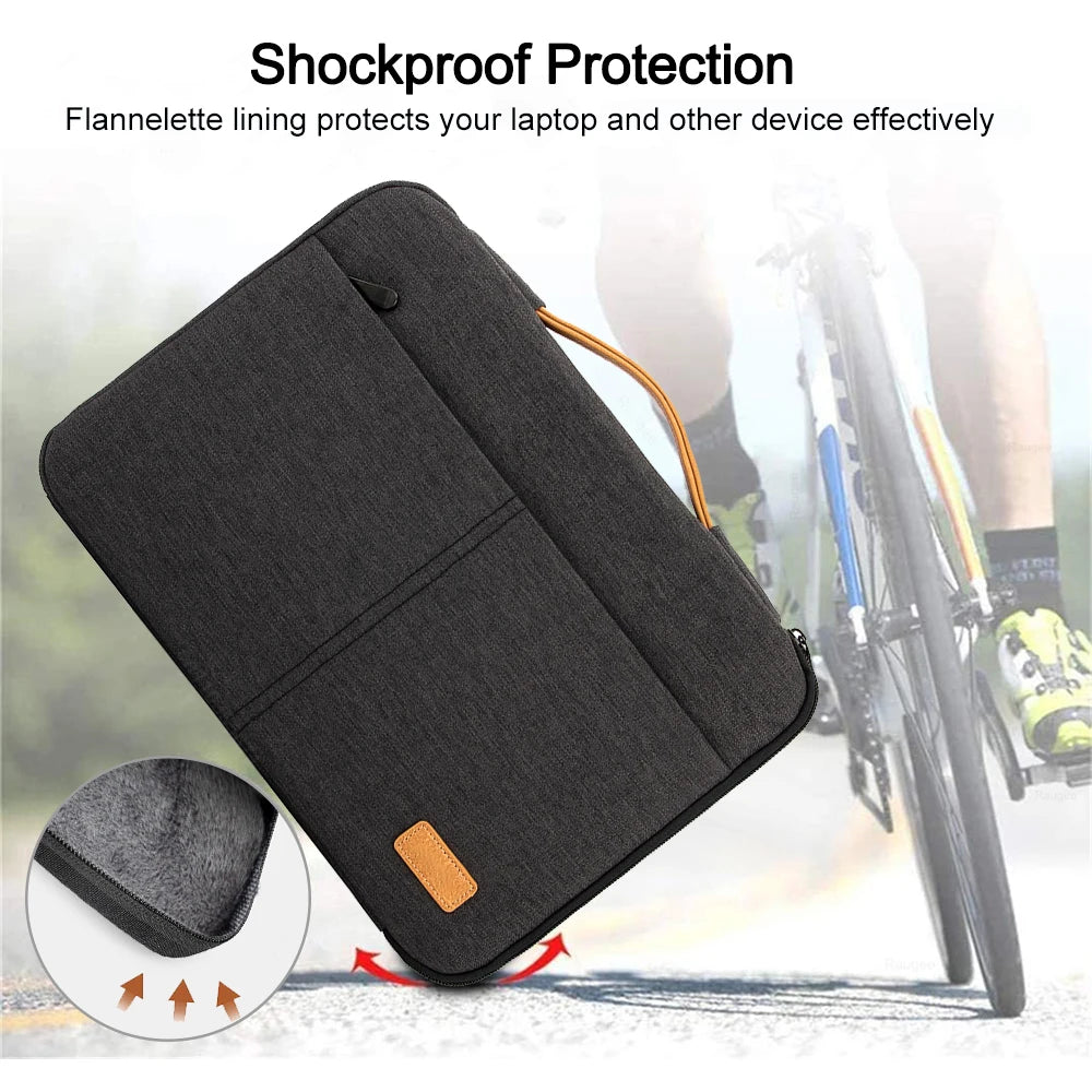 Protective Laptop Sleeve Case for 13.3 14 15.6 16 Inch New MacBook Pro M3 Max M2 M1 Slim Carrying Laptop Bag Men Women Pi-Mart