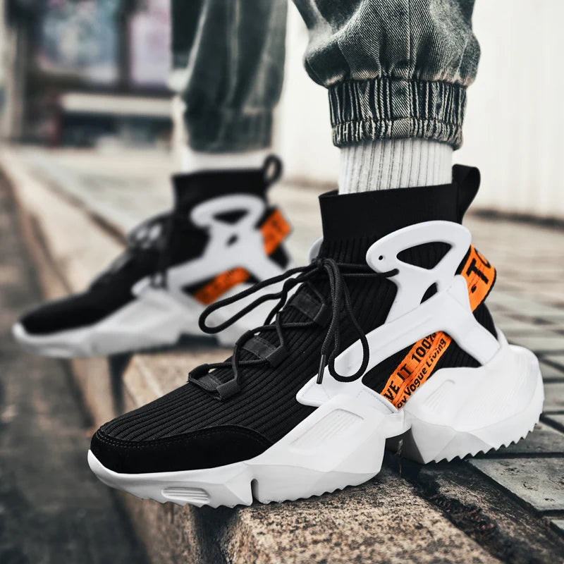 Men's Casual Sneakers Breathable Luxury Trainer Race Shoes Fashion Loafers Running Shoes for Male Pi-Mart