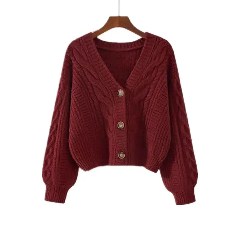 Autumn Winter Fashion Cardigan Sweater Women Knitted Coats Female Solid Long Sleeve Casual Knit Jacket Cardigans Tops Knitwear LadyShow.Store