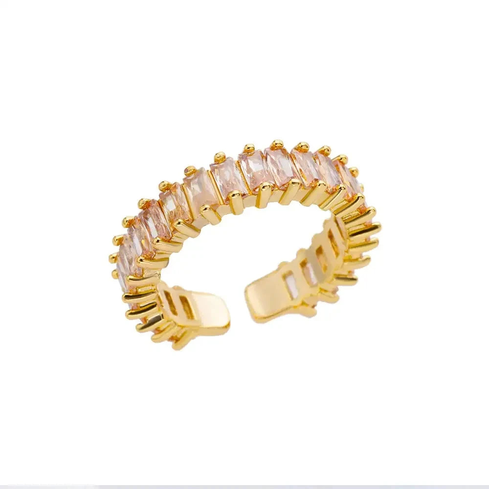 316L Stainless Steel Rings for Women Gold Color Never Fade Luxury Classic rings wedding couple rings Jewelry Free Shipping Pi-Mart