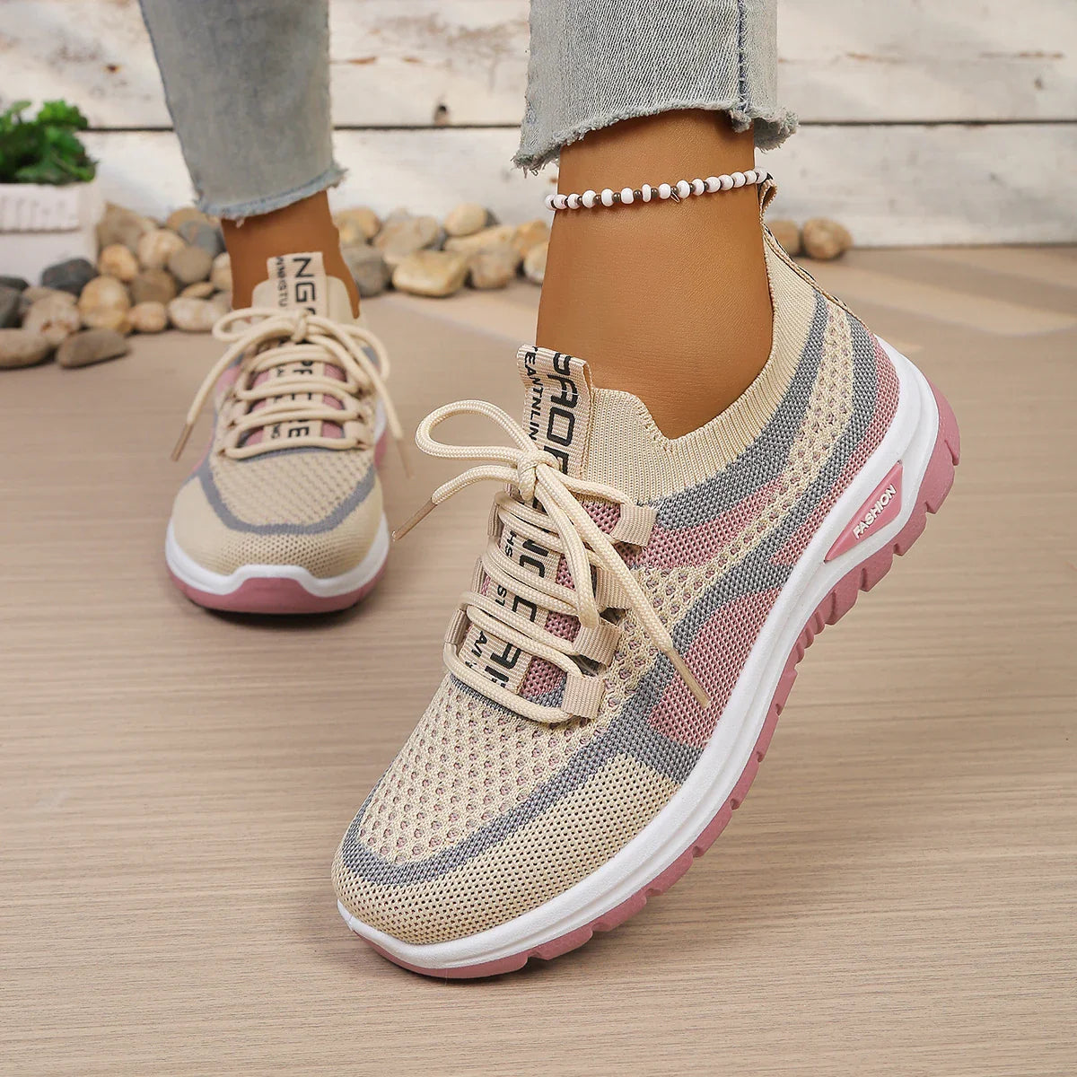 Women's shoes summer 2026 casual sneaker new style two-color single shoes, versatile, casual and fashionable work shoes LadyShow.Store