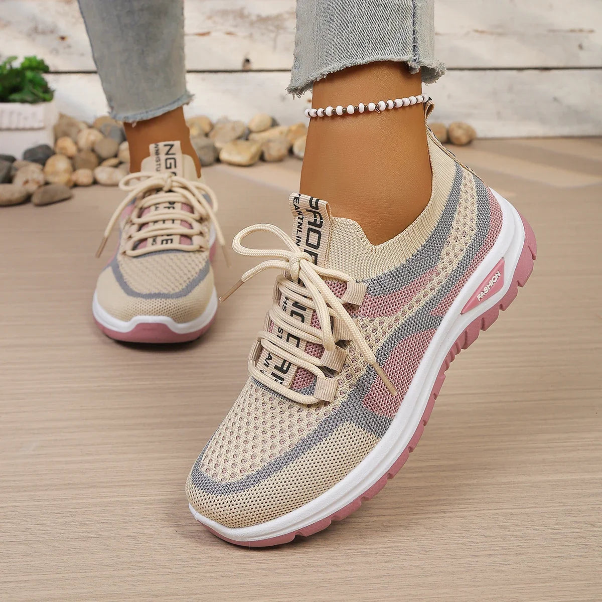 Women's Shoes Summer 2026 Casual Sneaker New Style Two-Color Single Shoes, Versatile, Casual and Fashionable Work Shoes LadyShow.Store
