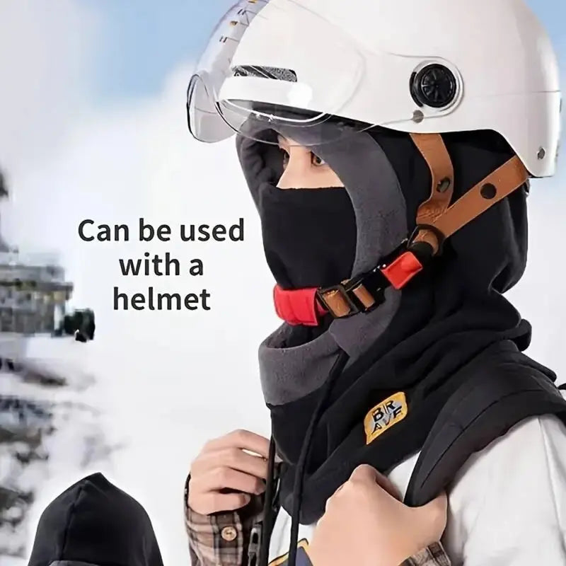 Winter Warm Hat with Mask and Neck Warmer 3-in-1 Windproof Balaclava for Men Women Masked Hat Cycling Cold Weather Protection LadyShow.Store