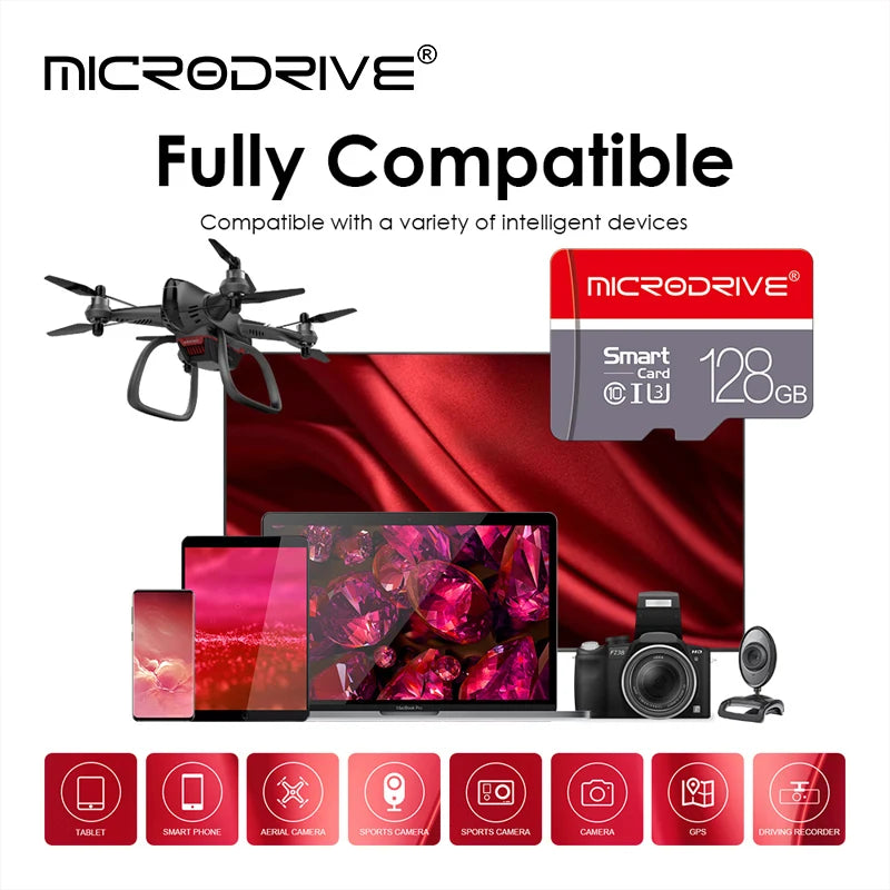 High Speed Mini SD Memory Card 256GB Class 10 Micro TF Flash USB Pen Drive Card 4GB 8GB 16GB 32GB 64GB 128GB for Smartphone Pi-Mart