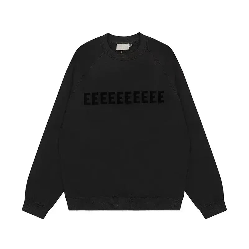 FW22 Men's Hoodies Jogging Set Luxury Design Chest Two Rows Plush Letter Hoodie Women's Loose Hoodie Fashion Unisex Pants Set LadyShow.Store