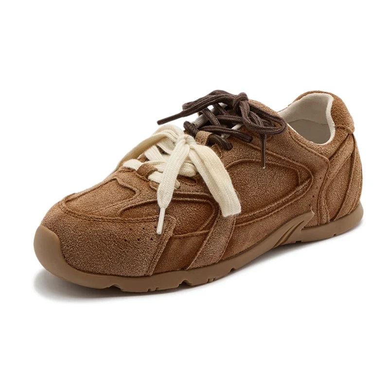 AIYUQI Women Sneakers New Genuine Leather Retro German Training Shoes Women Winter Velvet Fur Flat Casual Shoes Women LadyShow.Store