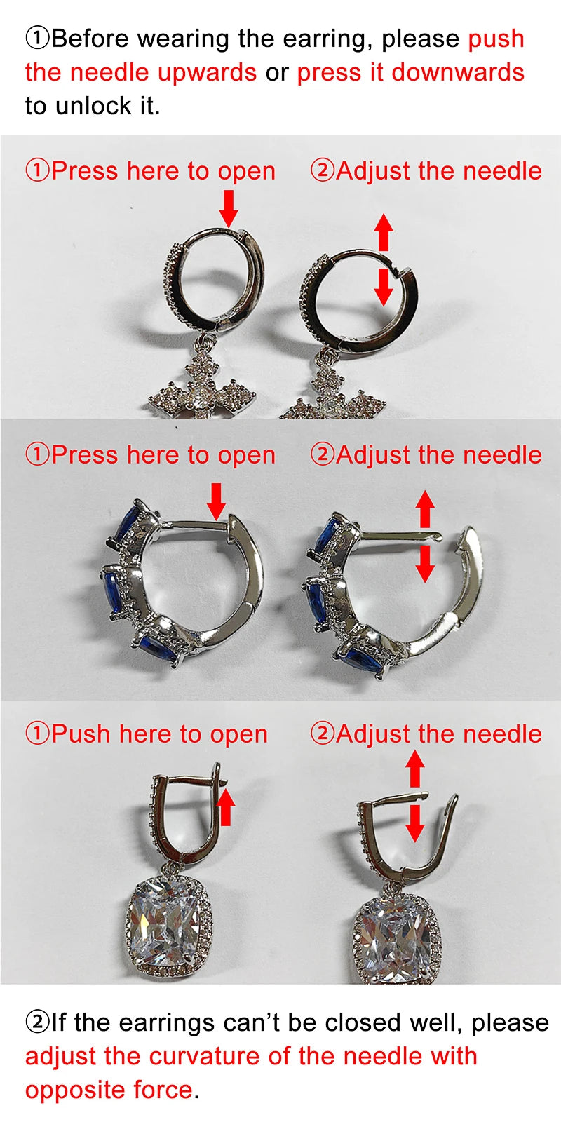 Huitan Princess Square Cubic Zirconia Hoop Earrings Luxury Trendy Ear Circle Earrings for Women Fashion Versatile Female Jewelry Pi-Mart