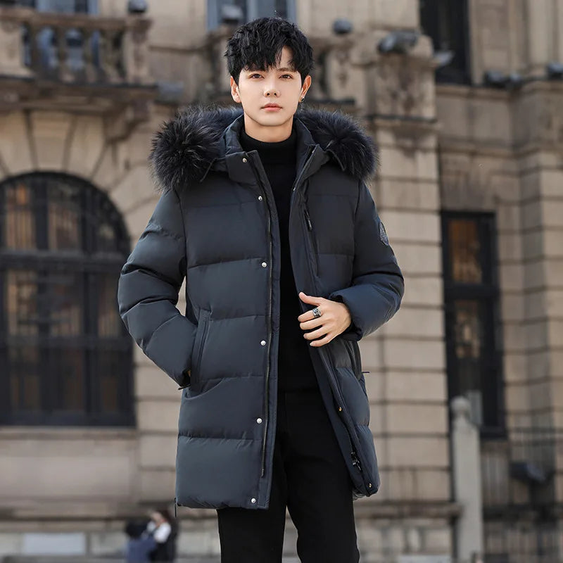 High Brand White Goose Down Jacket Coat Parka Men's Clothing Winter Padded Puffer Jackets Luxury Hooded Padding Outerwear HWY309 Pi-Mart