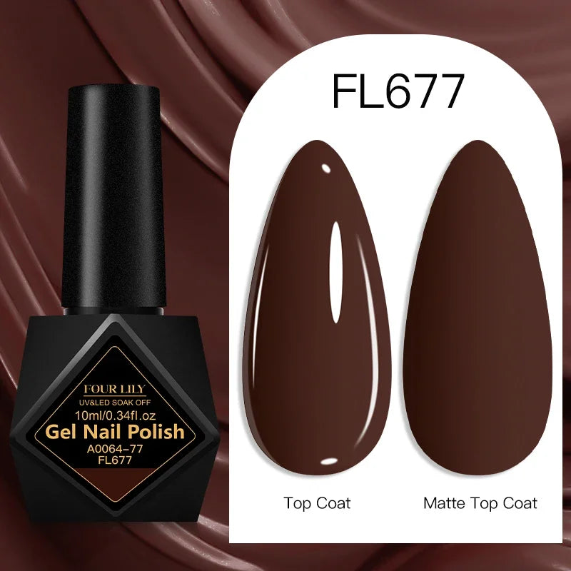 10ml Gel Nail Polish 162 Colors Nail Supplies Vernis Semi Permanent Nail Art Manicure Soak Off LED UV Gel Nail Varnishes Summer Tri Light Beauty