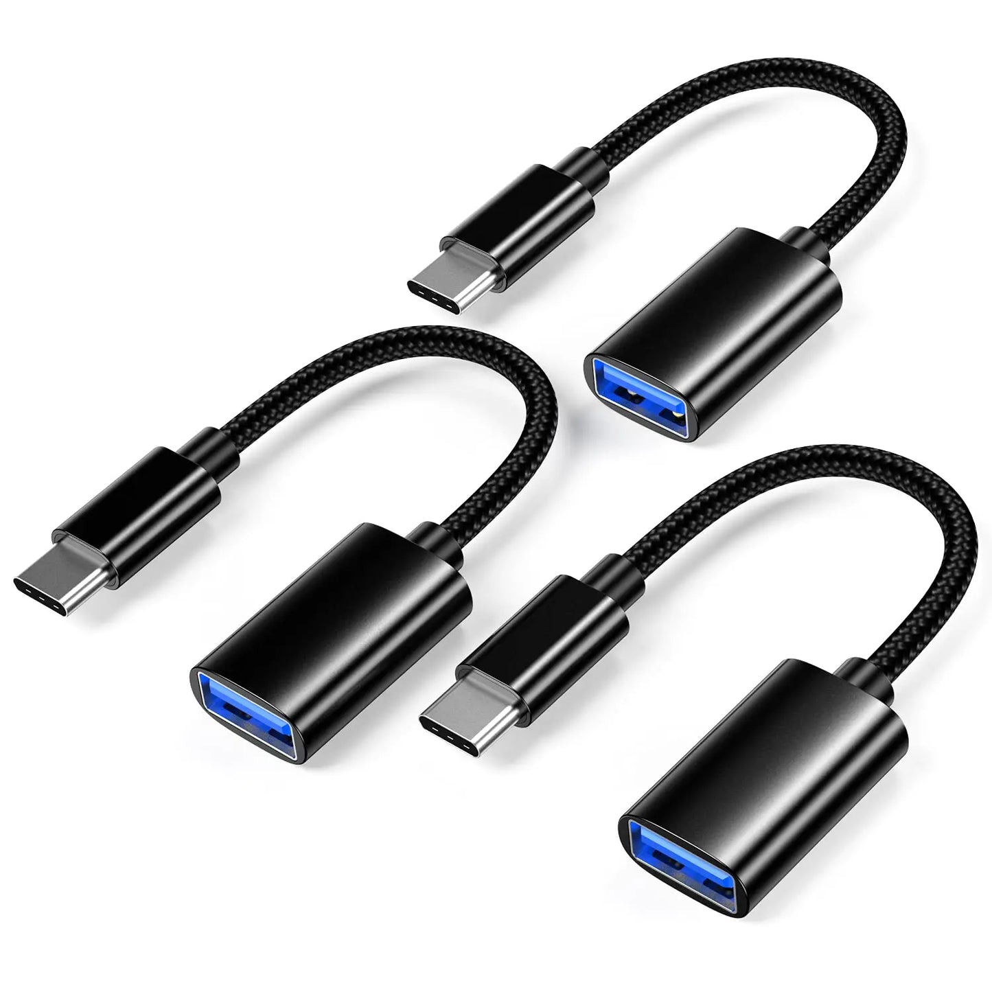 USB-C to USB Adapter, USB-C Male to USB Female OTG Data Cable, Suitable for MacBook Pro/Air, iPhone 16 Pro Max/16 Plus/16e/15 Pi-Mart