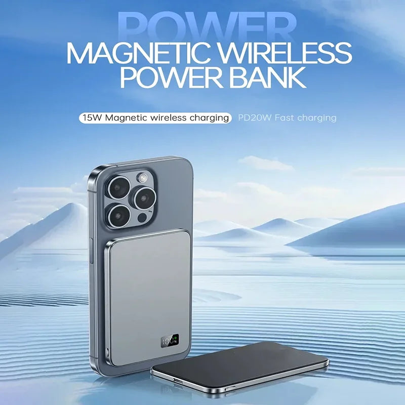 Lenovo Magnetic Wireless Power Bank PD22.5W Fast Charging Magsafe External Battery 500000mAh For iPhone Xiaomi Pi-Mart