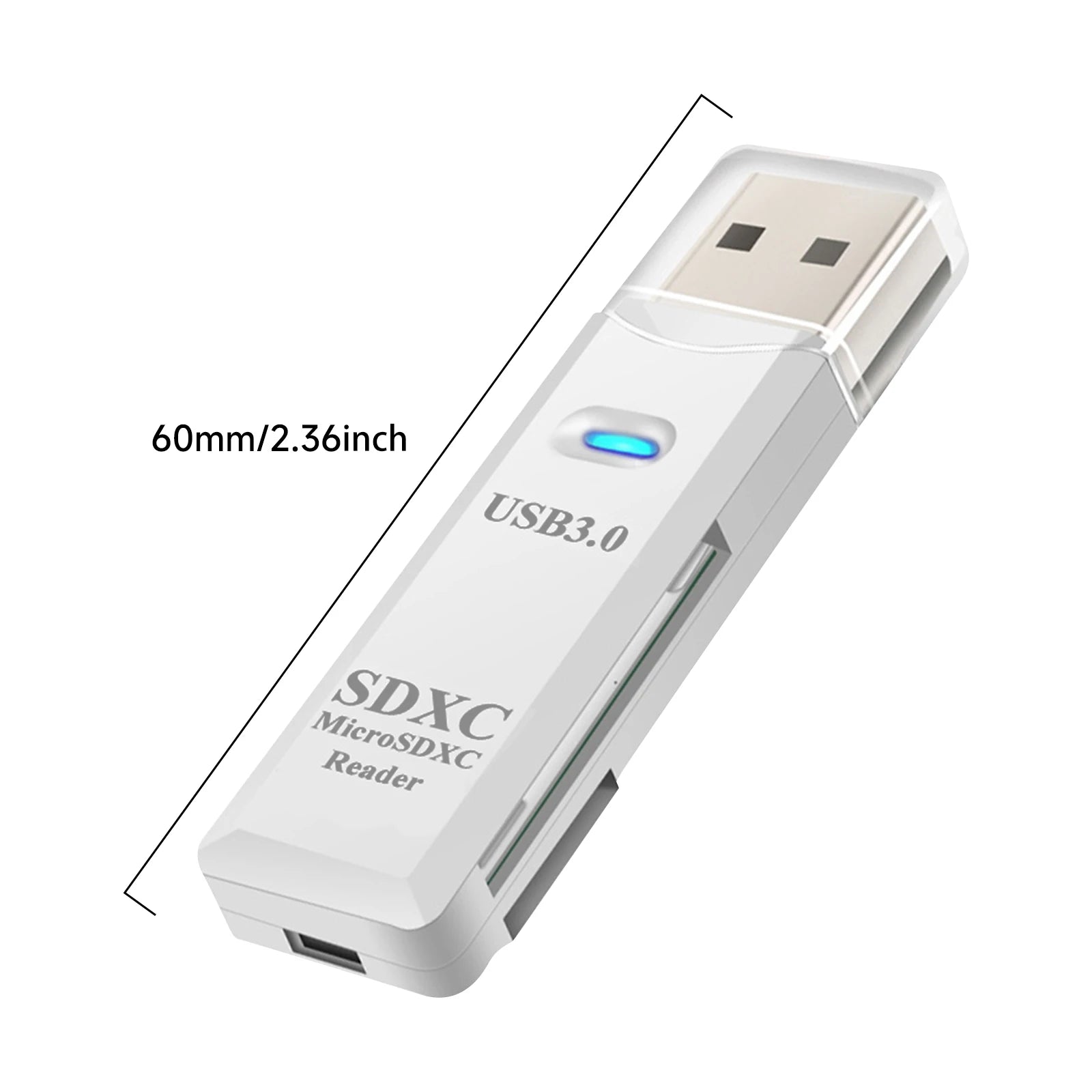 2 in 1 USB 3.0 Card Reader Micro TF sd card Reader usb adapter High Speed Cardreader TF Memory card For PC Laptop Accessories Pi-Mart