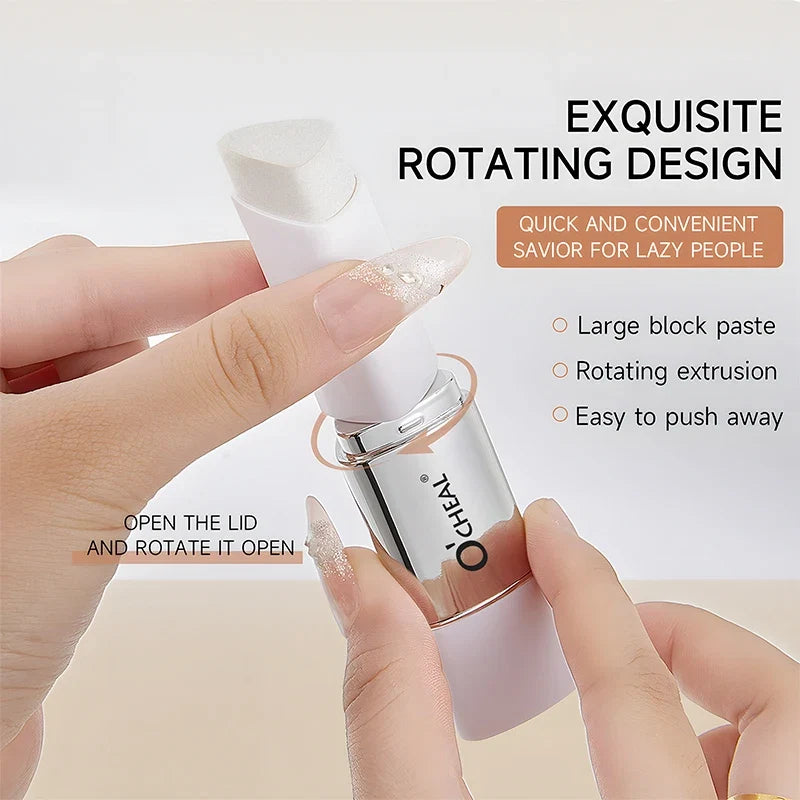 O'CHEAL Temperature Changing Foundation Stick Facial Coverage Blemishes Pores Double-Headed Face Matte Makeup Foundation Cream Tri Light Beauty
