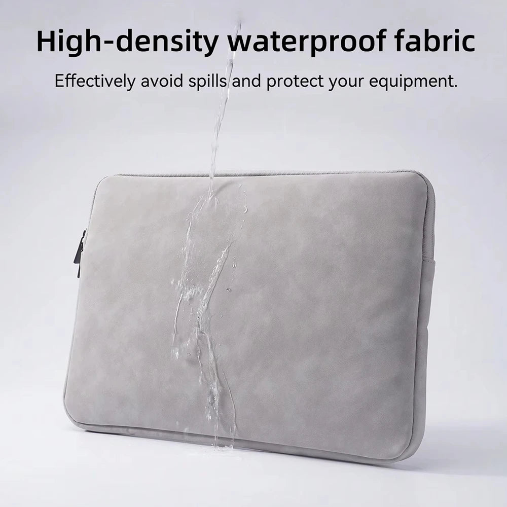 PU sheepskin leather fabric Waterproof Leather 9.7-15.6 inch Tablet PC Carrying Case Protective  Notebook Shockproof Cover Pi-Mart