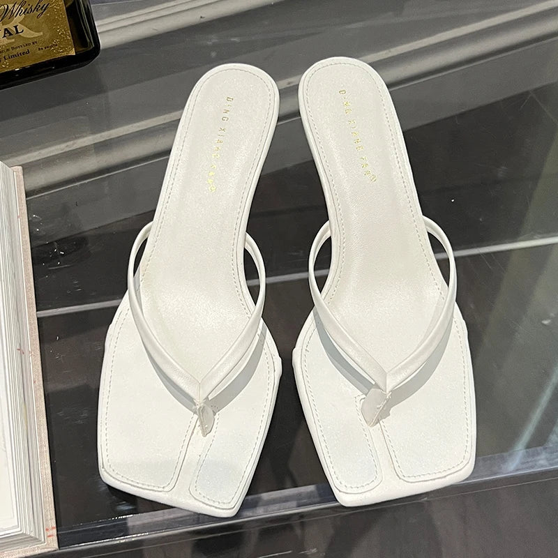 Female Summer Sexy Heels Sandals Slides Ladies Shoes Fashion Women Pumps Flip Flops Luxury High Heels Slippers Shoes LadyShow.Store