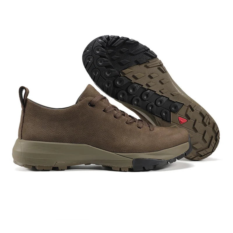 Men Sports Running Shoes Outdoor Walking Soft Casual Sneakers Fashion Designer Genuine Leather Sneaker Waterproof Shoes Men Pi-Mart