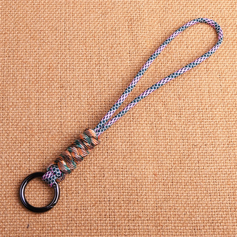 Outdoor Paracord Lanyard Survival Keychain for Men Women Handwoven Backpack Car Keyring Camping Hiking EDC Jewelry Accessories Pi-Mart