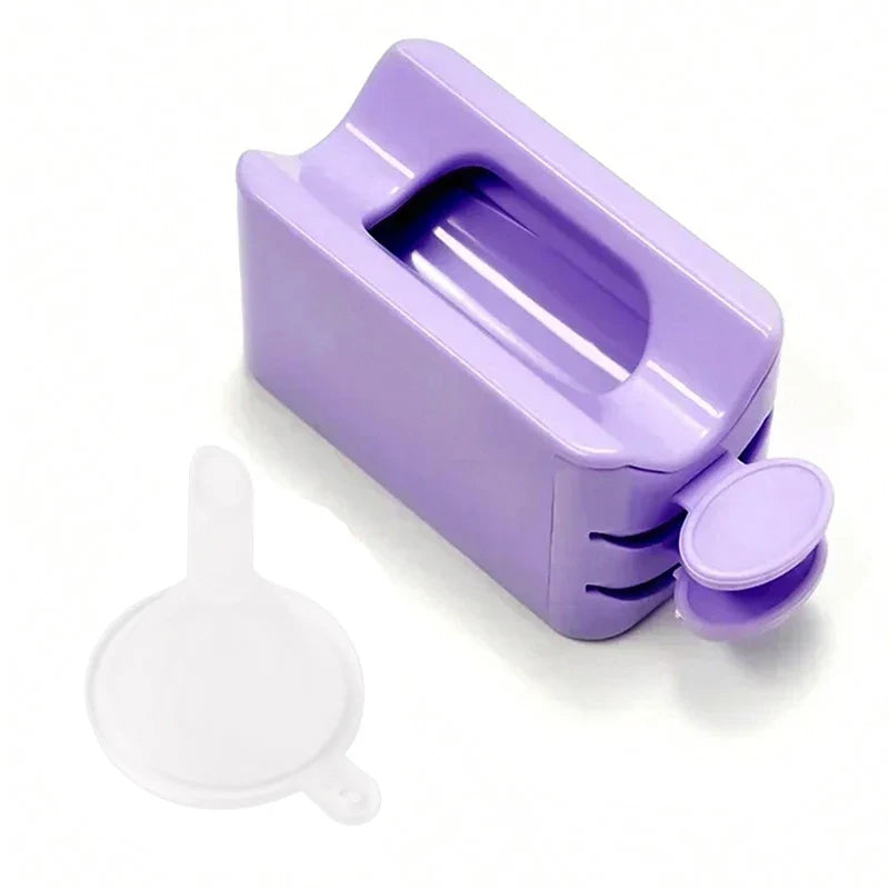 Nail Storage Box Plastic Drawer Style Easy to Clean Desktop Organization Large Capacity Cotton Swab Polishing Sand Strip Toolbox Tri Light Beauty