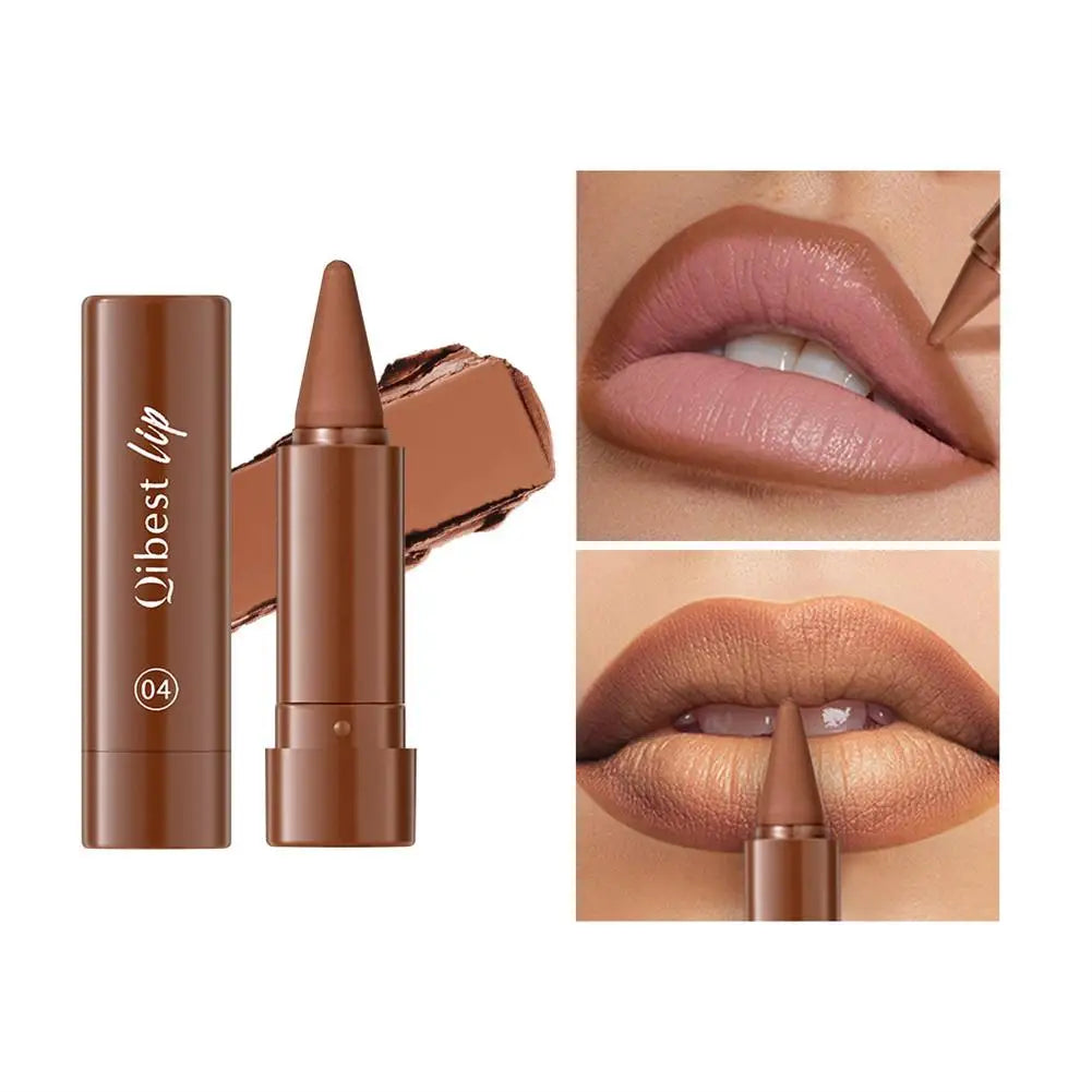 6Pcs Velvet Matte Lip Liner Pencil Set High Pigment Smooth Silky Texture Easy to Color & Define Lip Contours Daily Lip Makeup Pi-Mart