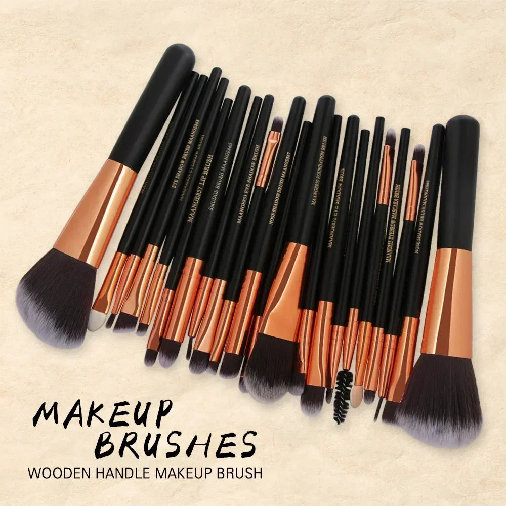 3/13/22pcs Professional Makeup Brushes Tools Set Make Up Brush Tools Kits for Eyeshadow Eyeliner Cosmetics Brushes Maquiagem Pi-Mart