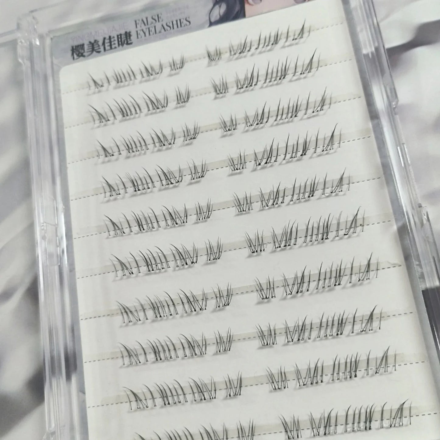 Natural Looking Lower Fake Eyelashes Wispy Cosplay Individual Lashes Cluster Comic False Eyelashes For Beauty Perfect Eye Makeup Tri Light Beauty