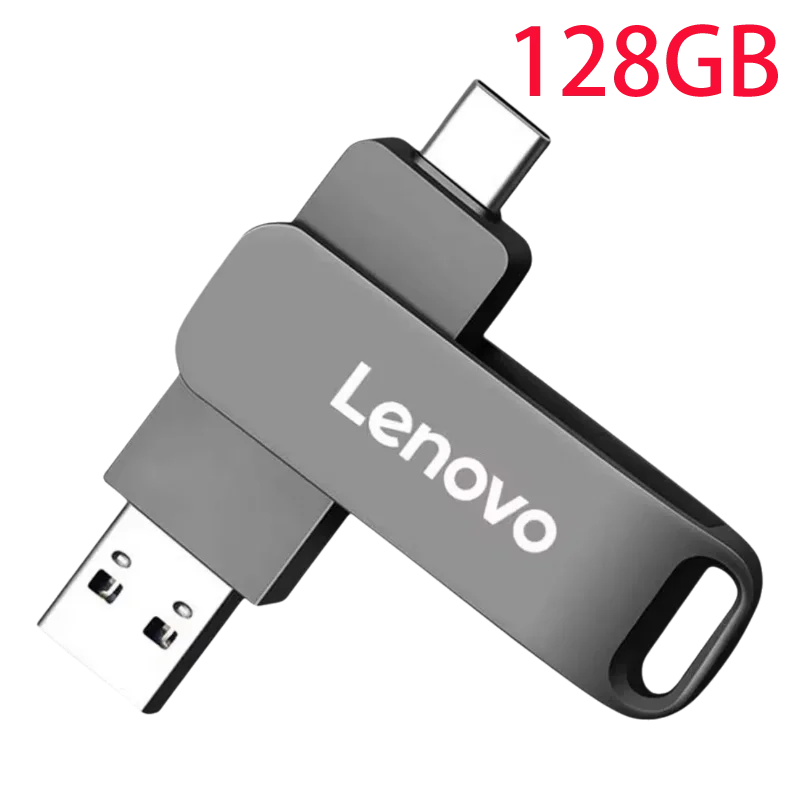 Lenovo USB3.2 USB Flash Drive 512GB OTG Pen Drive High Speed Type-C Flash Disk Real Capacity Metal Pendrive For Phone Computer LadyShow.Store