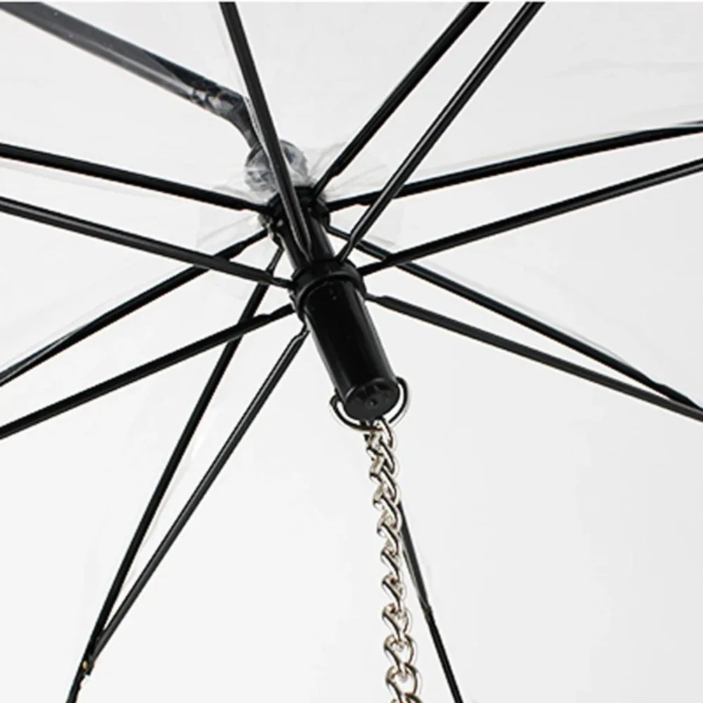 New Transparent Pet Umbrella Well Made Detachable Adjustable Rainy Day Outdoor Dog Walking Leash for Small Dogs Pet Supplies Pi-Mart