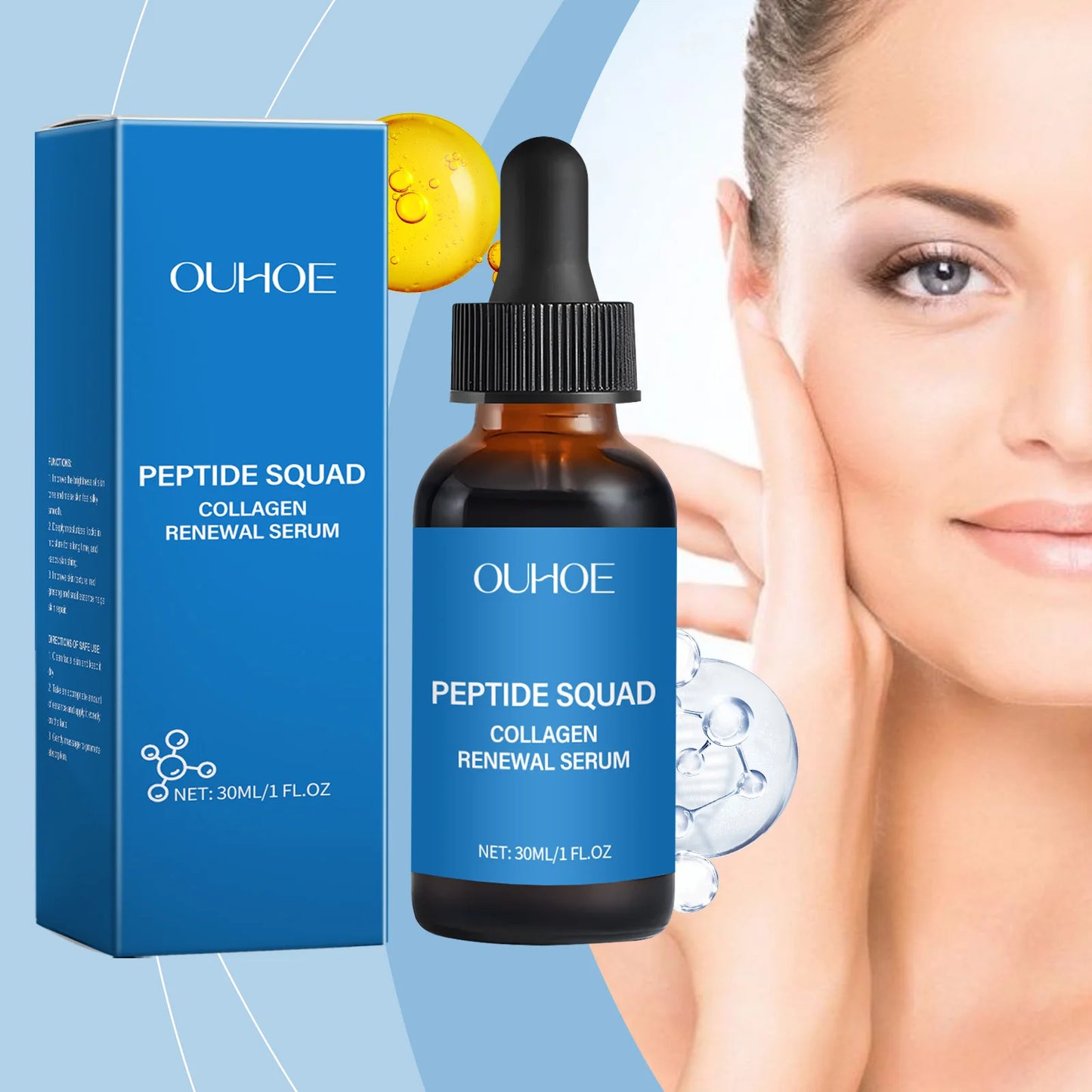 Collagen Polypeptide Essence Fade Fine Lines Lifting Firming Moisturizing Skin Care Tightening Skin Nourishing Facial Serum Pi-Mart