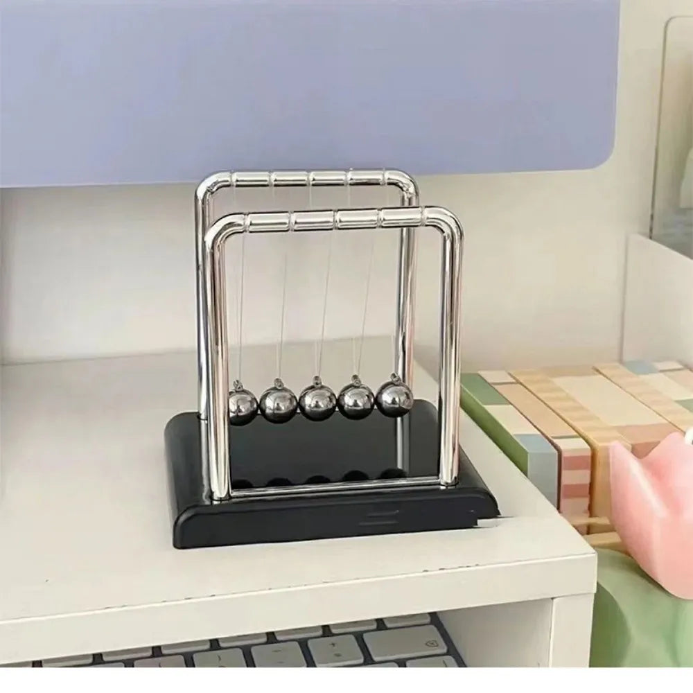 Newton's Cradle Balance Steel Ball Teaching Supplies Physics Science Pendulum Desktop Toys Stress Relief Gifts Home Decoration Pi-Mart