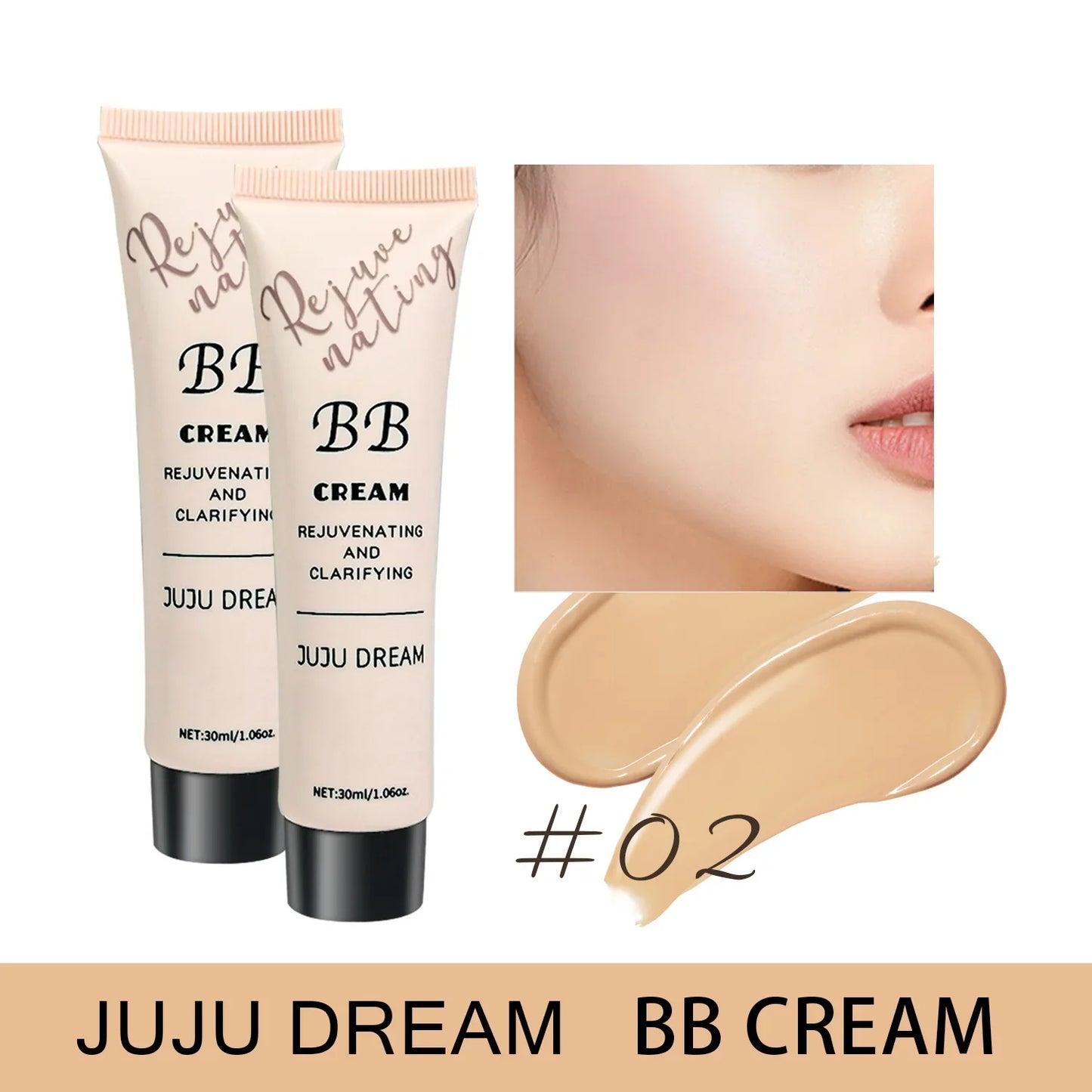 BB cream, isolation cream, liquid foundation, moisturizing, oil control, long-lasting makeup, milk, dry skin, and no powder LadyShow.Store