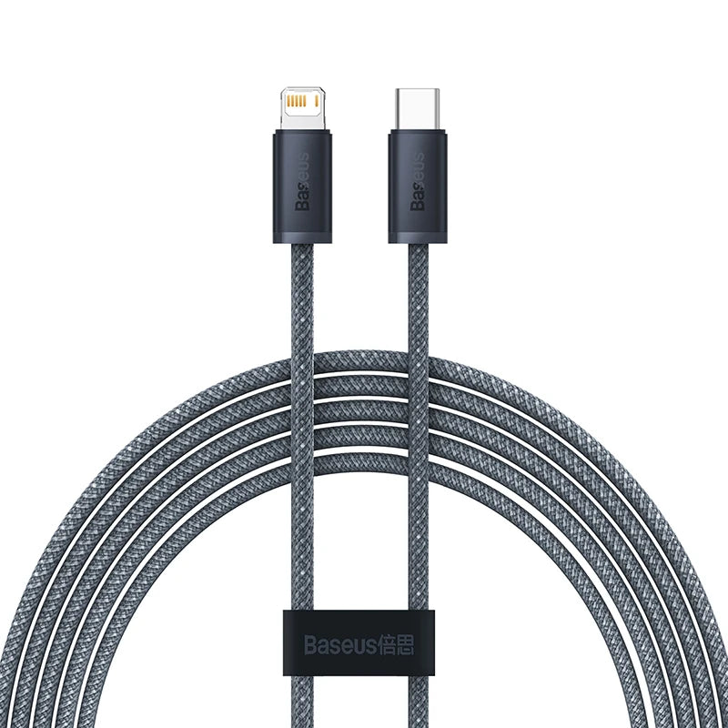 Baseus USB C Cable For IPhone 14 13 12 11 Pro Max Xs Plus 20W 30W Fast Charging Cable Type C Data Wire For ipad Macbook Pi-Mart