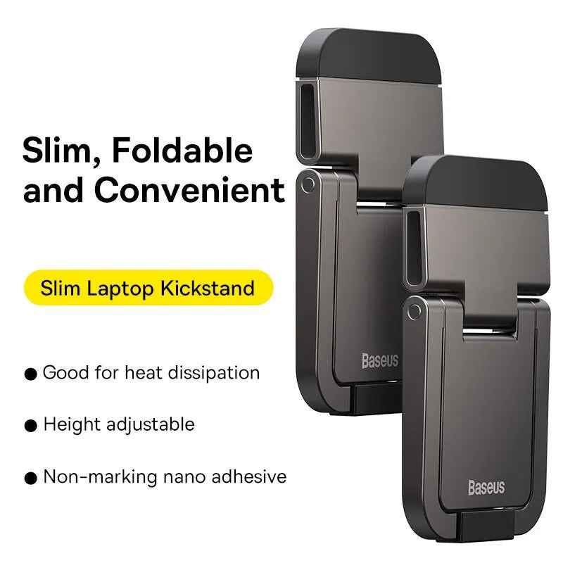 Baseus Foldable Laptop Stand Portable Notebook Support Base Holder Adjustable Riser Cooling Bracket Universal for Laptop Tablet Pi-Mart